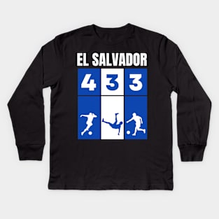 SCNT001 - El Salvador Formation Kids Long Sleeve T-Shirt